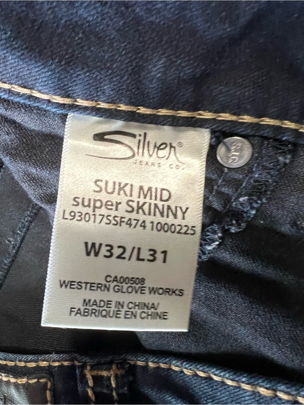 Silver Jeans Dark Indigo Skinny Women's Jeans - Picture 3 of 7